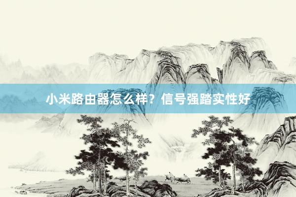 小米路由器怎么样？信号强踏实性好